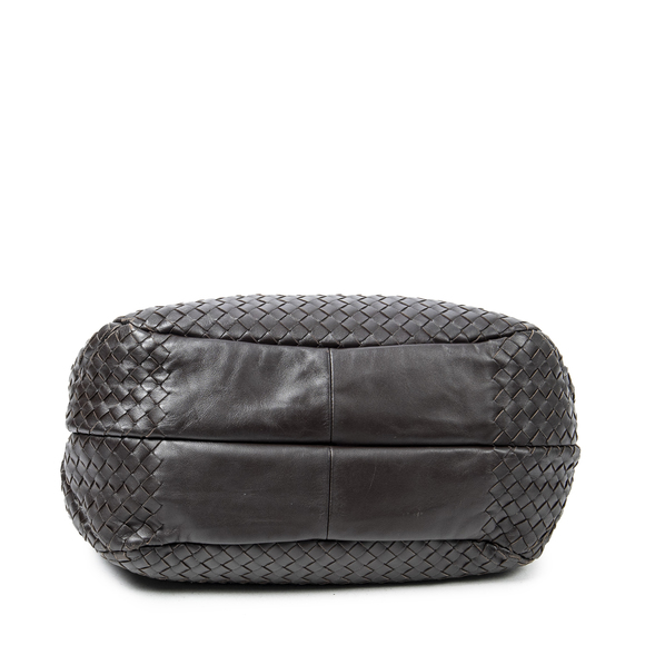 Bottega Veneta Medium Hobo in Dark Brown Intrecciato Leather - Picture 4 of 7